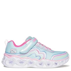 Girl's Skechers, Heart Lights - Retro Hearts Sneaker - Little Kid