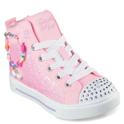 Girl's Skechers, Twinkle Toes: Twinkle Sparks - Charm Bestie High Top Sneaker - Little Kid